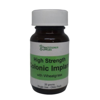Colonic Implants with Wheatgrass- High Strength Probiotic  (Green Label) - Single Use