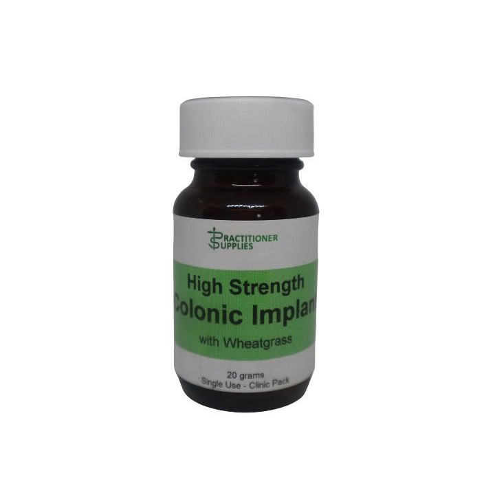 Colonic Implants with Wheatgrass- High Strength Probiotic  (Green Label) - Single Use